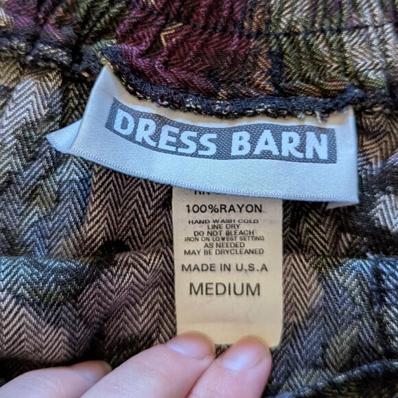 Dress Barn Dark Floral Midi Skirt, M - Picture 3 of 4